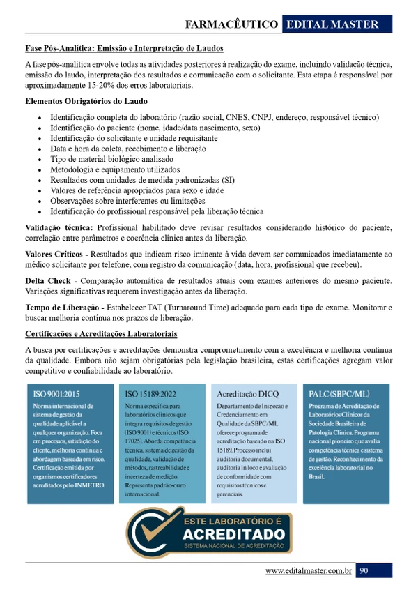 Farmacêutico - Ministério da Saúde