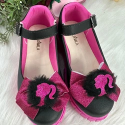 Sapatilha Mocassim Barbie - Preto e Pink