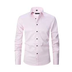 Camisa Social Masculina Elástica Slim Fit