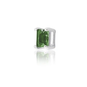 Pingente Galeria Carre Quadrado 6MM Cristal Verde