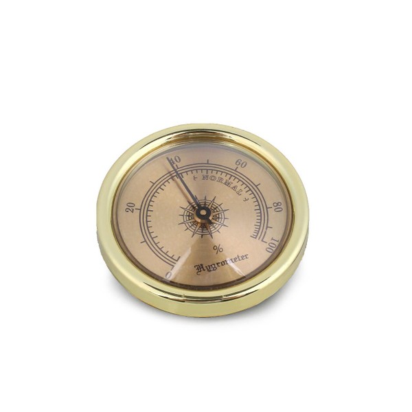 Higrômetro Analógico Meglio (45mm) - Dourado Mod. 01