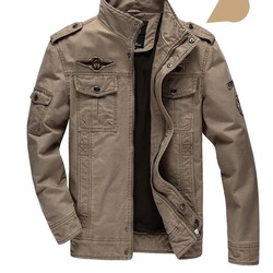 Jaqueta Militar Masculina Plus Size M-6XL - Algodão e Poliéster