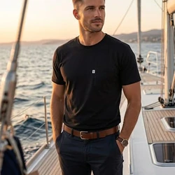 CAMISETA EM MEIA MALHA ONDA MARINHO ADULTO O1098