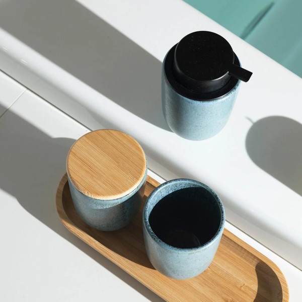 Kit Para Banheiro Ou 4 Peças em Cerâmica Linha Osaka