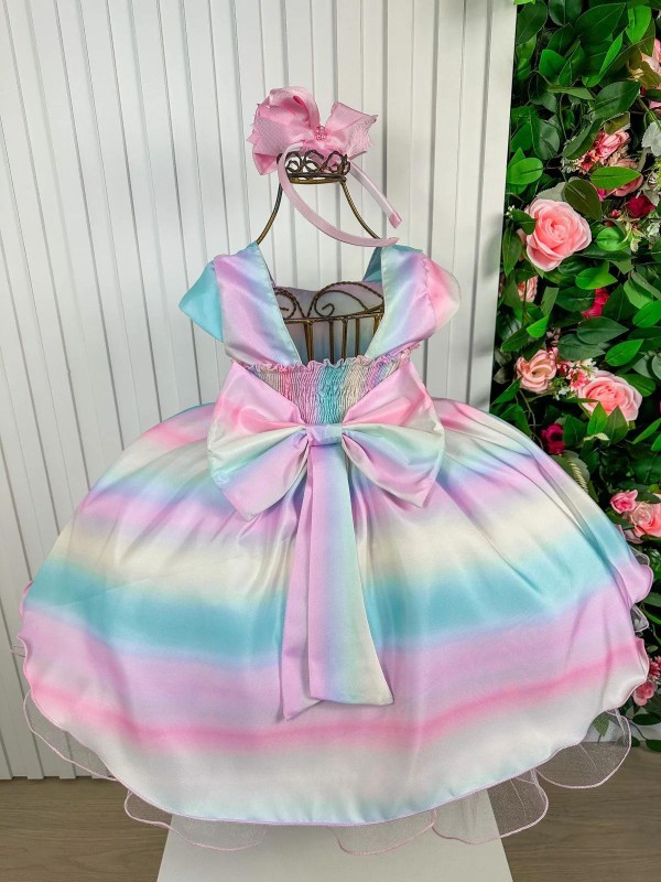 Vestido temático - Inspiração Arco-íris 