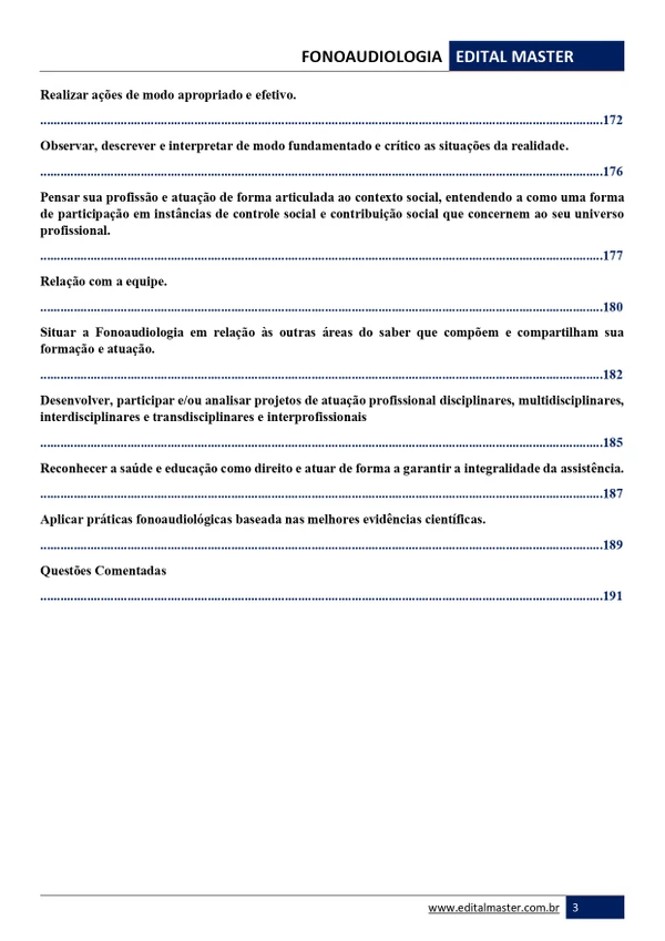 Fonoaudiologia ENARE 2026/2027