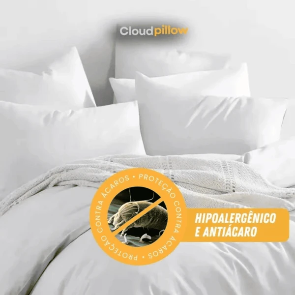 Kit 5 Travesseiros Premium Pluma de Ganso - Conforto de Hotel 5 Estrelas