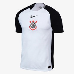 Camisa Corinthians I 25/26 s/n Jogador Masculina - Branco+Preto 1.1
