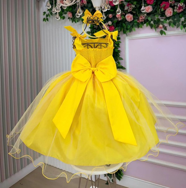 Vestido Luxo - Amarelo 