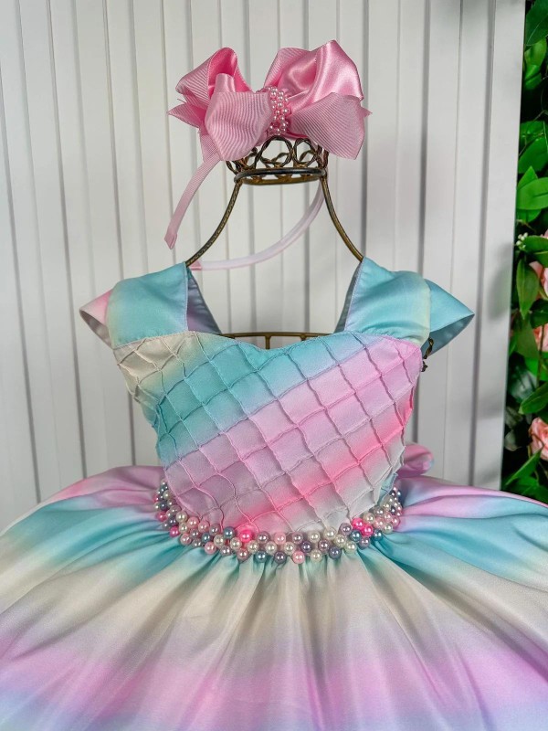 Vestido temático - Inspiração Arco-íris 