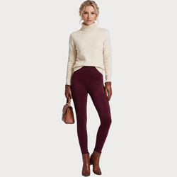Calça Legging Feminina Peluciada Térmica Cintura Alta – Forro Grosso Inverno