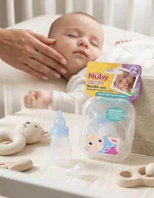 ASPIRADOR NASAL COM FILTRO E ESTOJO AZUL