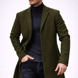 Sobretudo Masculino Longo Premium – Estilo Europeu