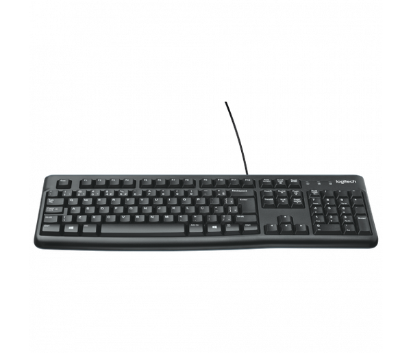 Teclado USB Logitech K120 ABNT2 Preto