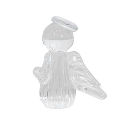 Mini Anjo Uriel Cristal Murano M Transparente