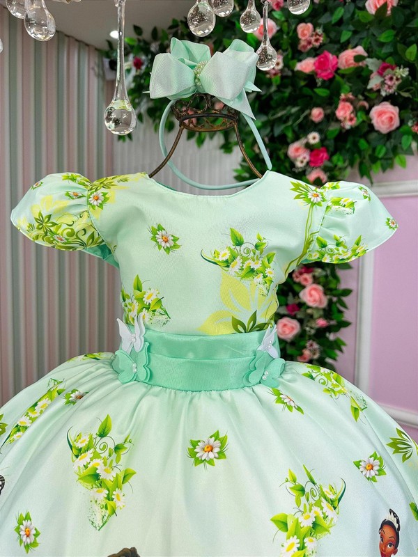 Vestido Temático Luxo - Princesa Tiana 