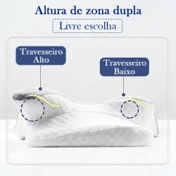 Travesseiro Ortopédico Borboleta em Espuma de Memória Ergonômico