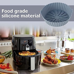 2x Formas de silicone reutilizável para Airfryer