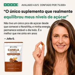 NoraVitta – Canela do Ceilão 7.200mg com Óleo MCT