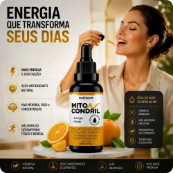 Miticondril Gotas - Viva cada segundo com mais disposição - 3 Frascos