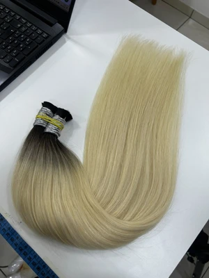Cabelo Vietnamita Loiro Raiz Escura 65cm - 100gr