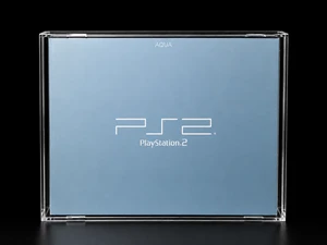 Case Acrílica Premium para PlayStation 2 Fat Aqua Blue