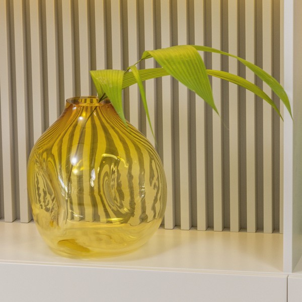 Vaso De Decoração Em Murano Édra Transparente