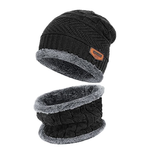 KIT Conjunto Touca Gorro Térmico com Cachecol + Luvas