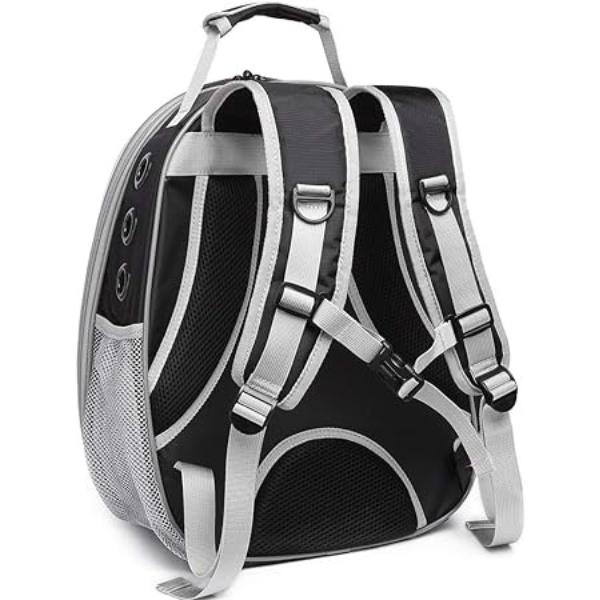 Mochila Pet Para Transporte De Cães E Gatos Visão Panorâmica