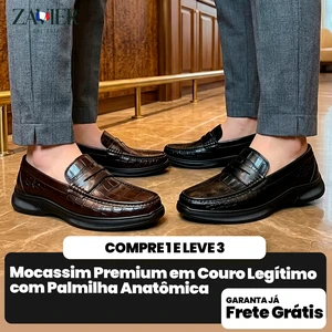 [COMPRE 1 E LEVE 2] Mocassim Dobrável em Couro de Cobra com Sola ComfortGel
