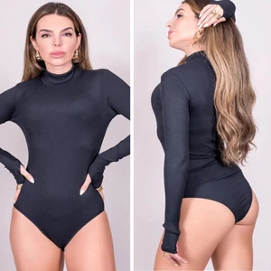 Body Canelado Manu Manga Longa