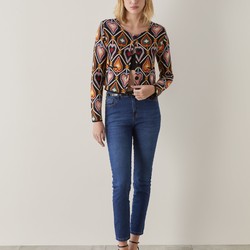 Jaqueta Cropped Tricot Jacquard  - Anturio Wallpaper