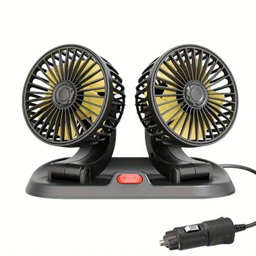 Ventilador Duplo Automotivo Portátil - BreezeDrive 