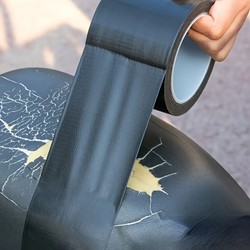 Fita de reparo de couro de 5m/196 polegadas, peça autoadesiva para assento de móveis, reparo de rachaduras e desgaste