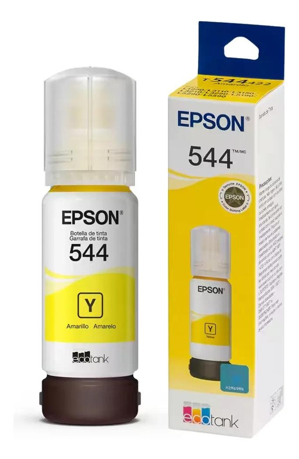 Refil de Tinta Epson T544 Amarelo - T544420-AL