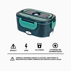 Marmita Elétrica Portátil Bivolt - VERDE