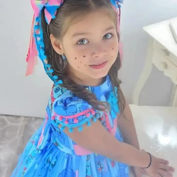 Vestido Stitch Festa Junina São Joao Quadrilha Luxuoso