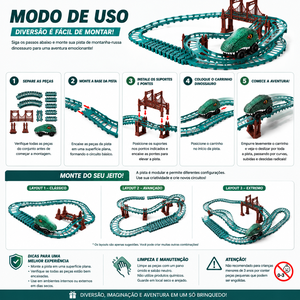 Pista de Montanha-Russa Dinossauro