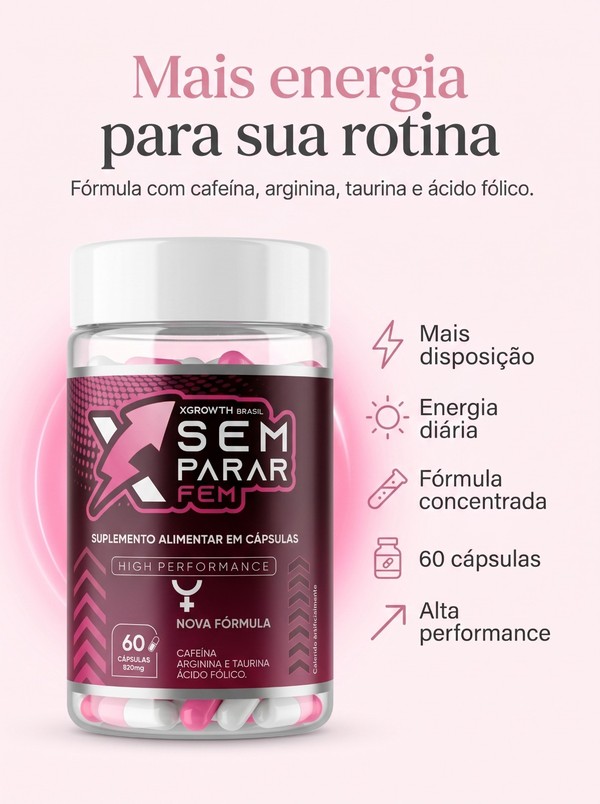 XSemParar Feminino melhor que Maca Peruana Energia Vitalidade Diária