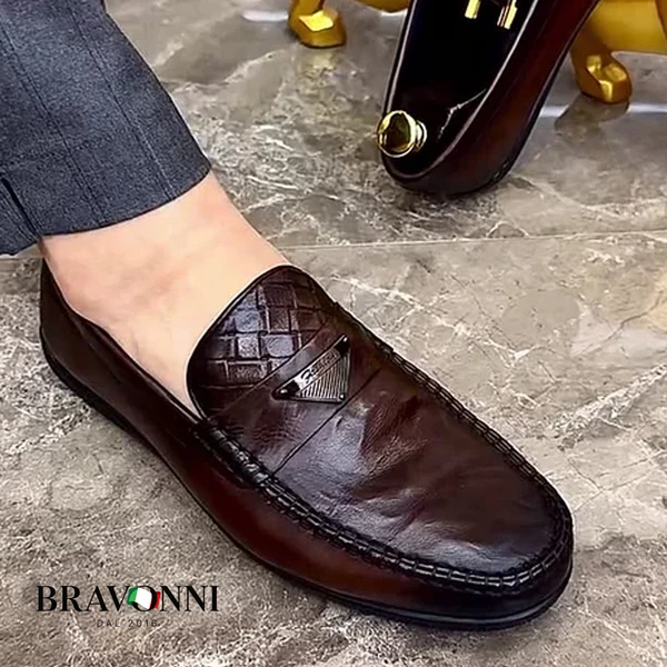 [COMPRE 1 E LEVE 2] – Mocassim Penny Masculino de Couro Macio Estilo Britânico