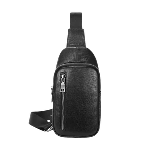 Mochila pequena de couro genuíno para homens, mochila de viagem ao ar livre, caça, caminhadas, acampamento, crossbody, ombro, pacote de peito, mochila de dia