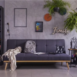 Sofá-Cama 3 Lugares Casal Córsega Cinza Escuro