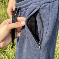[Leve 3, Pague Só 2!] Calça Kodiak Masculina em Malha Canelada de Alta Densidade e Forro de Pelúcia Densa de Blindagem Térmica com Bolsos em Zíper