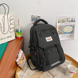 Mochila feminina multicamadas resistente de grande capacidade