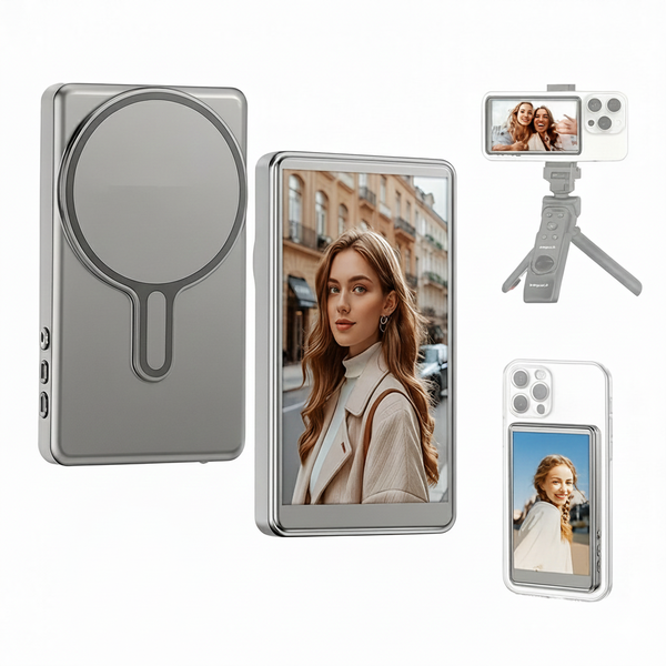 Tela Monitor de Selfie Vlog para Celular Preto