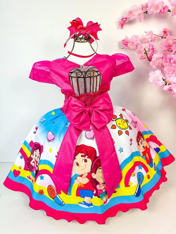Vestido Temático Estampado - Maria Clara e JP 