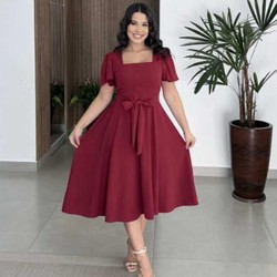 Vestido Midi Luxo 