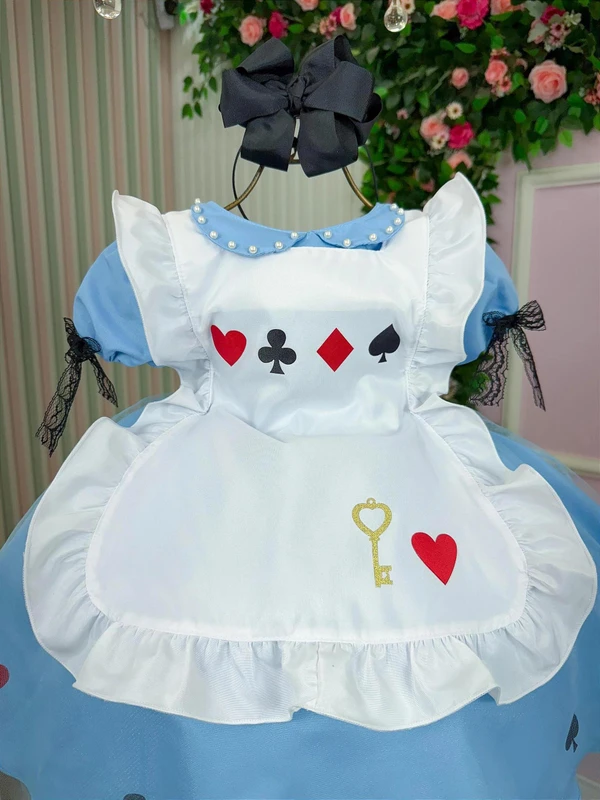 Vestido Temático Luxo - Alice no Pais das Maravilhas  