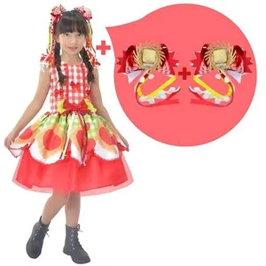 Vestido Festa Junina Tule Vermelho Quadrilha + 2 Laços
