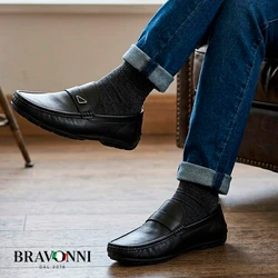 [COMPRE 1 E LEVE 2] Mocassins casuais de couro nobre, leves, confortáveis e respiráveis